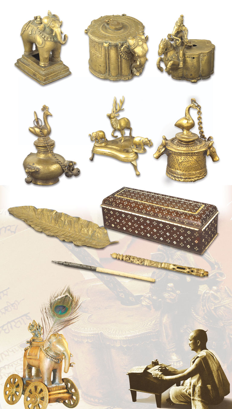 Raja Dinkar Kelkar Museum . Writing Implements